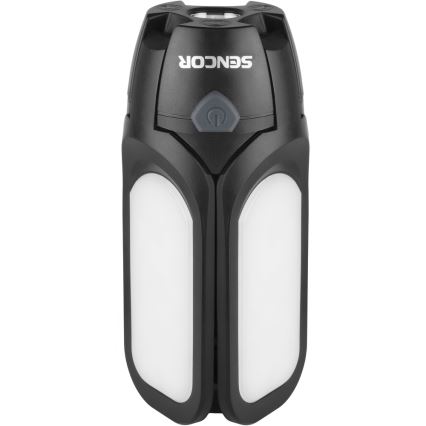 Sencor - LED Rechargeable camping flashlight med en solar panel LED/3W/1600 mAh IPX4