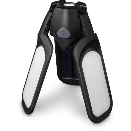 Sencor - Uppladdningsbar LED-campinglykta med solpanel LED/3W/1600 mAh IPX4