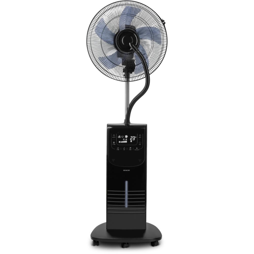 Sencor - Luftkylare med en vattenspruta 90W/230V svart + fjärrkontroll