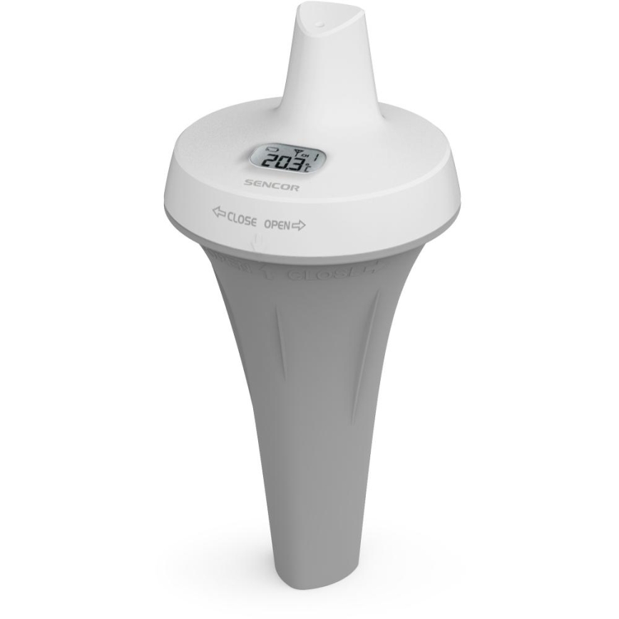 Sencor - Mätstation med trådlös flytsensor för pool 2xAA + 2xAA IPX7