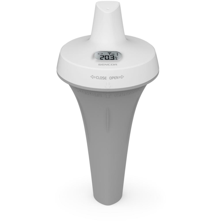 Sencor - Mätstation med trådlös flytsensor för pool 2xAA + 2xAA IPX7