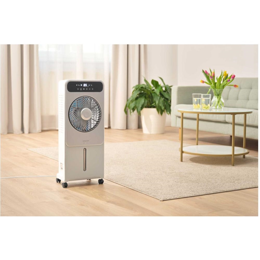 Sencor - Mobil luftkylare 28W/230V grå + fjärrkontroll