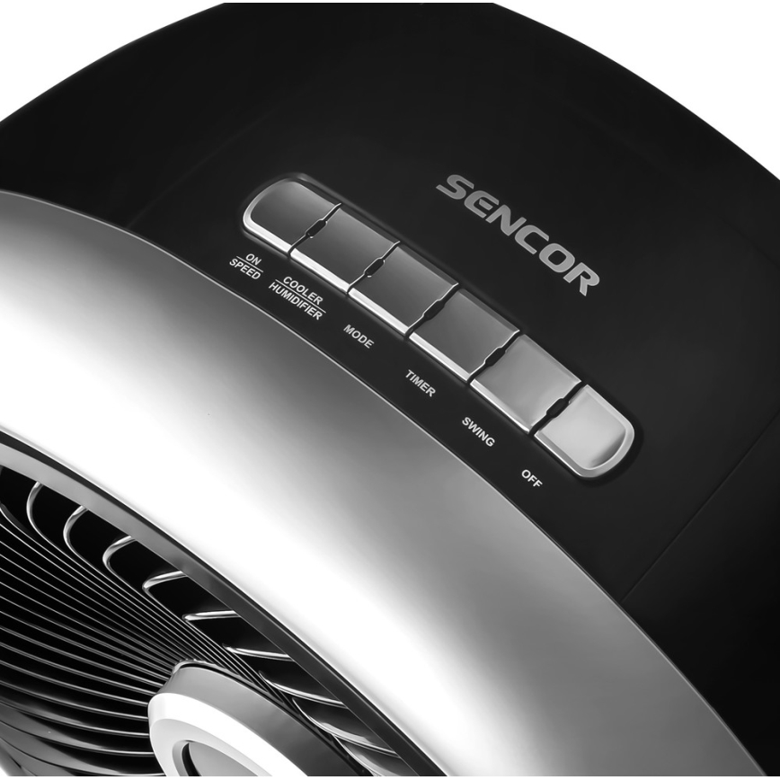 Sencor - Mobil luftkylare 3in1 110W/230V silver/svart + fjärrkontroll