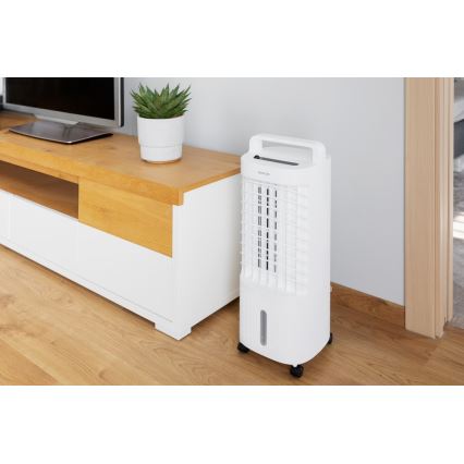 Sencor - Mobil luftkylare med LED-skärm 3i1 45W/230V vit + fjärrkontroll