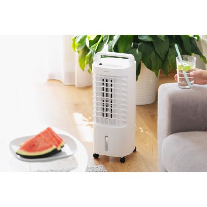 Sencor - Mobil luftkylare med LED-skärm 3i1 45W/230V vit + fjärrkontroll