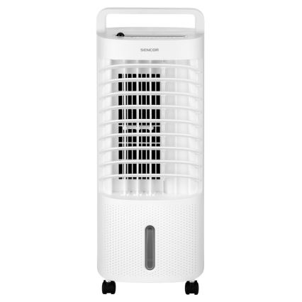 Sencor - Mobil luftkylare med LED-skärm 3i1 45W/230V vit + fjärrkontroll