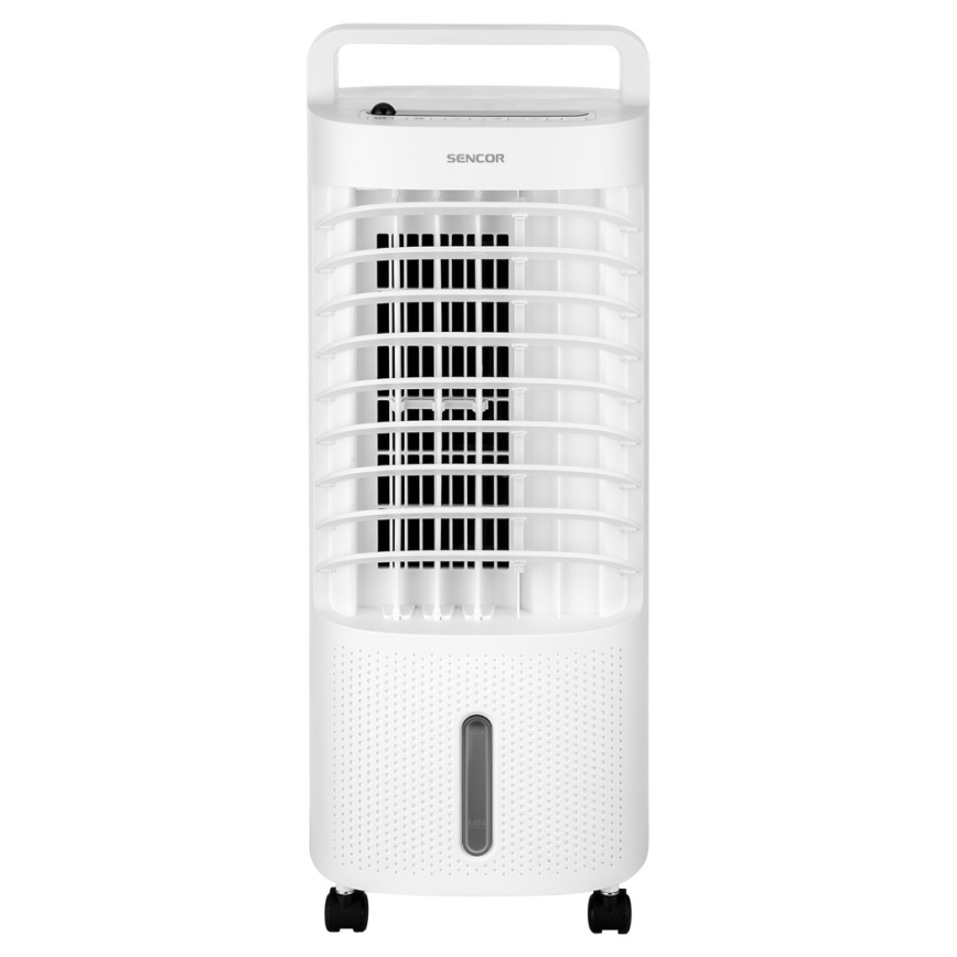 Sencor - Mobil luftkylare med LED-skärm 3i1 45W/230V vit + fjärrkontroll
