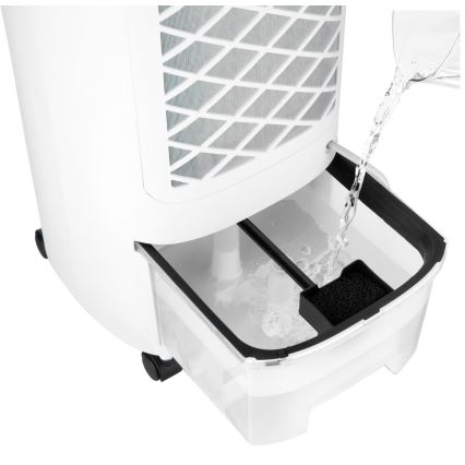 Sencor - Mobil luftkylare med LED-skärm 3i1 45W/230V vit + fjärrkontroll