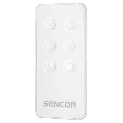 Sencor - Mobil luftkylare med LED-skärm 3i1 45W/230V vit + fjärrkontroll