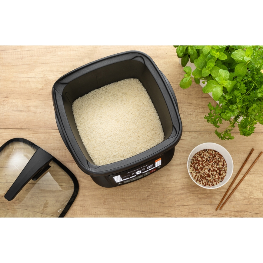 Sencor - Multifunktionell stekpanna med tillbehör 1800W/230V 18 funktioner 4,8l