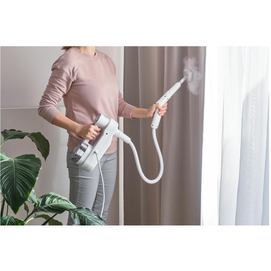 Sencor - Multifunktionell ångmopp 2-i-1 1500W/230V IPX4 vit