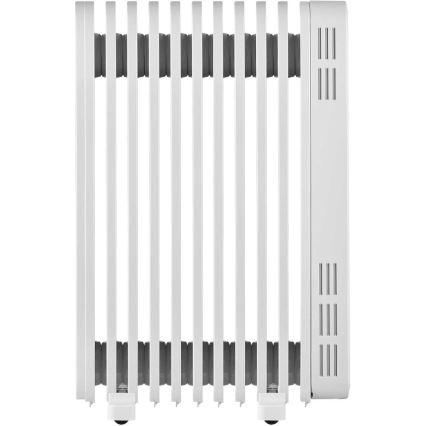 Sencor - Oljeradiator med 11 lameller 1000/2300W/230V vit + fjärrkontroll