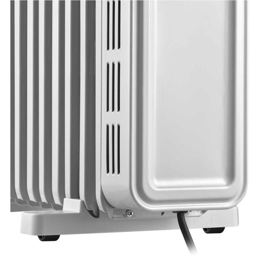 Sencor - Oljeradiator med 11 lameller 1000/2300W/230V vit + fjärrkontroll