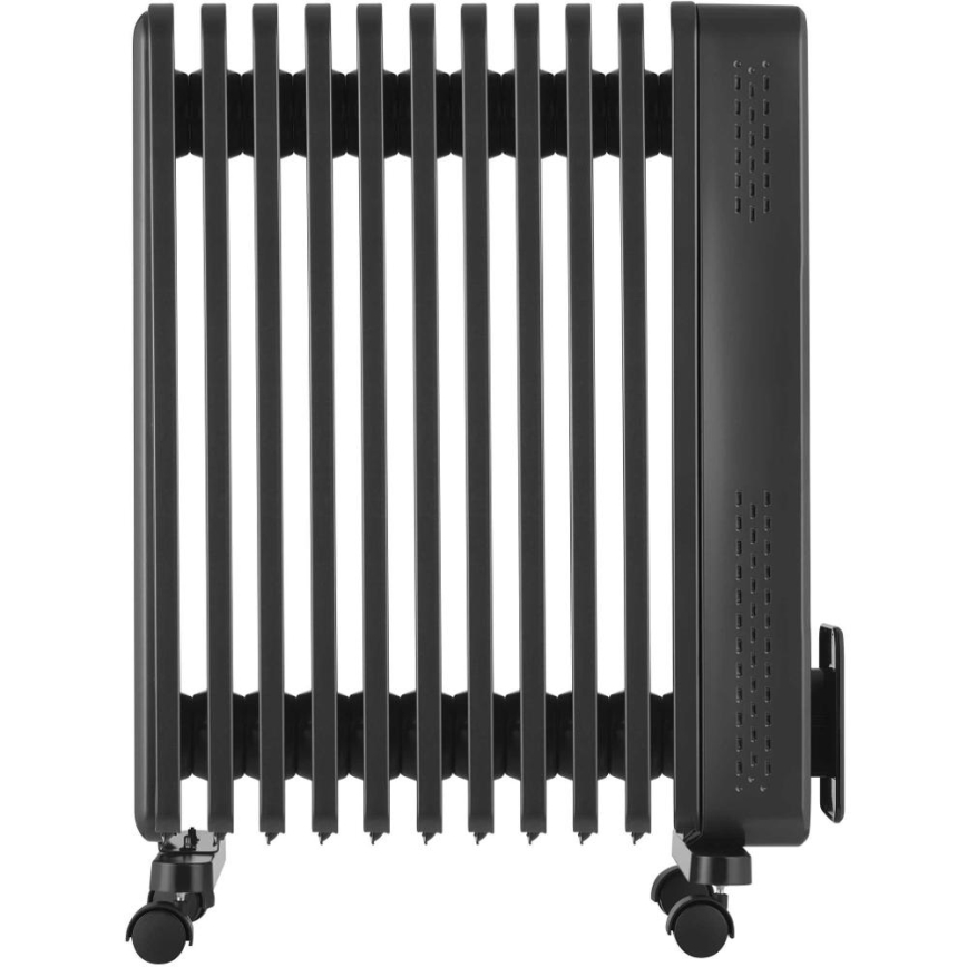 Sencor - Oljefylld radiator med 11 ribbor 1000/1200/2400W/230V Wi-Fi svart