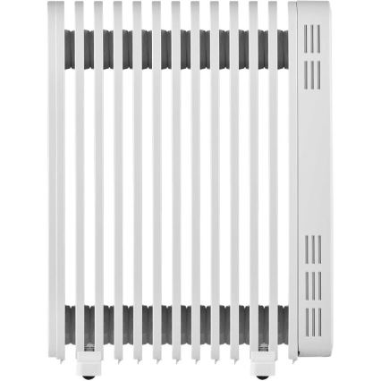 Sencor - Oljefylld radiator med 13 ribbor 1000/2500W/230V vit + fjärrkontroll