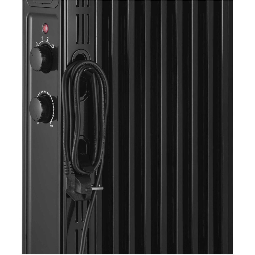 Sencor - Oljeradiator med 9 element 800/1200/2000W/230V svart