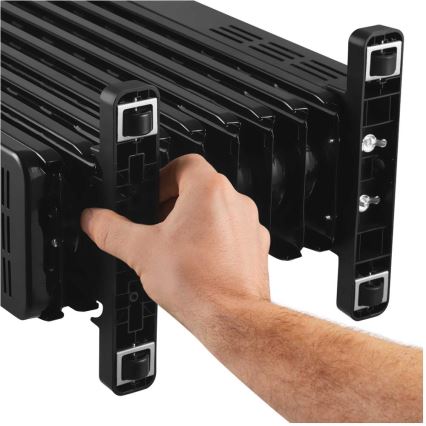 Sencor - Oljeradiator med 9 element 800/1200/2000W/230V svart