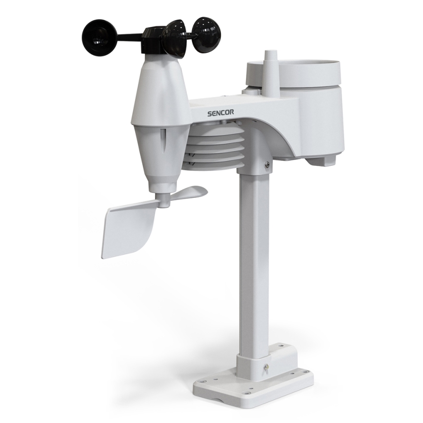 Sencor - Professionell väderstation med färgdisplay Data kontakt  väckarklocka 1xCR2032