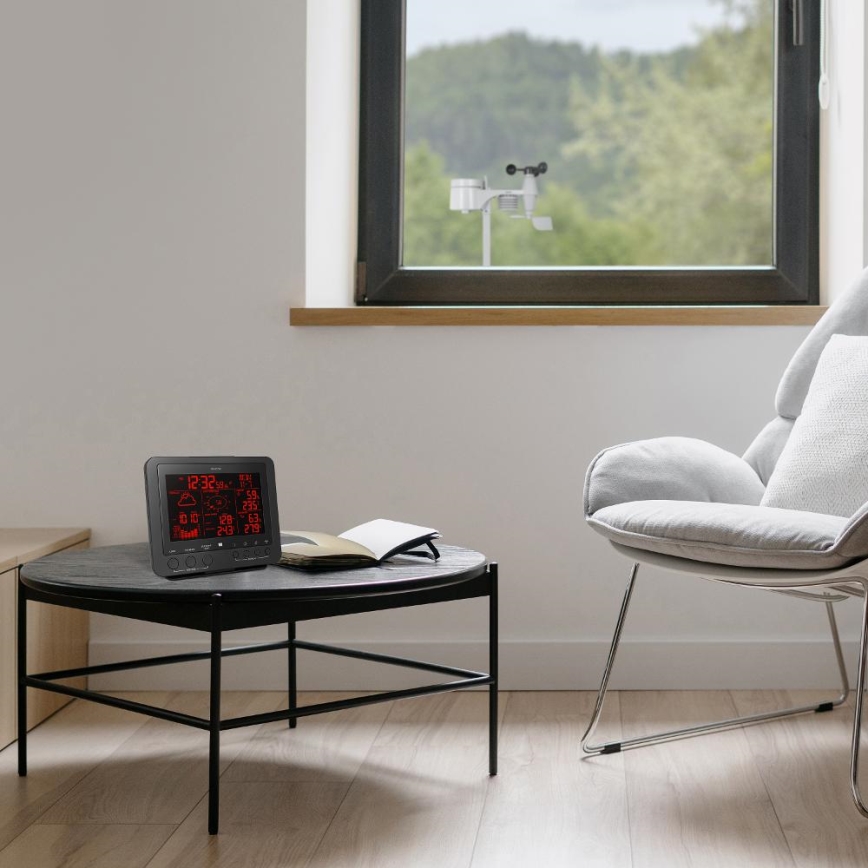 Sencor - Professionell väderstation med färgglad LCD-skärm 1xCR2032
