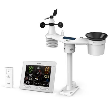 Sencor - Professionell väderstation med färgglad LCD-skärm 1xCR2032 Wi-Fi Tuya