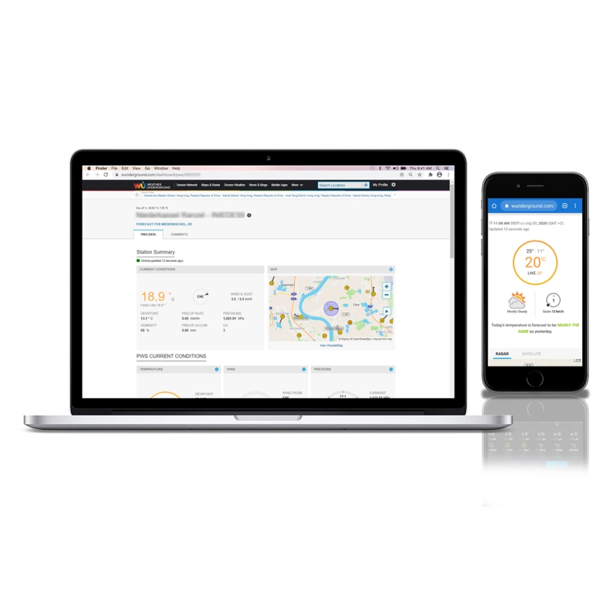 Sencor - Professionell väderstation med LCD-färgskärm1xCR2032 Wi-Fi