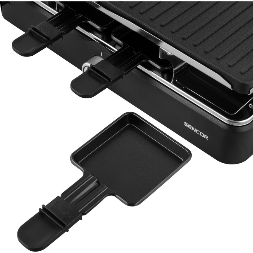 Sencor - Raclette grill med tillbehör 1400W/230V
