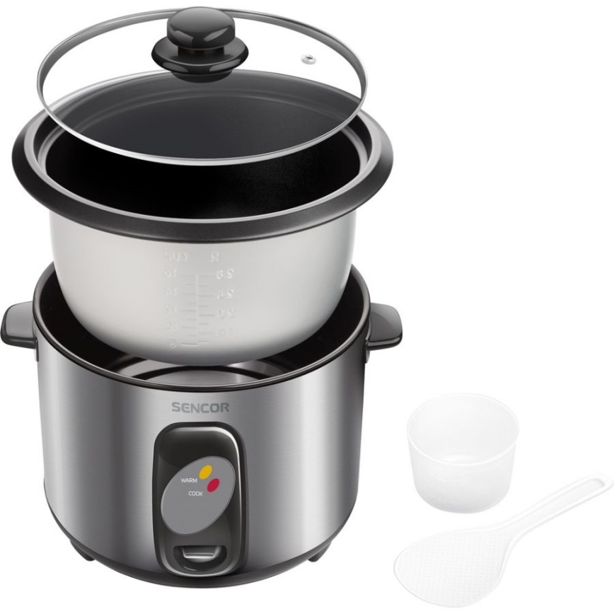 Sencor - Rice cooker 500W/230V 1,5 l rostfri