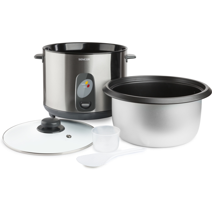 Sencor - Riskokare 1000W/230V 2,8 l rostfritt stål