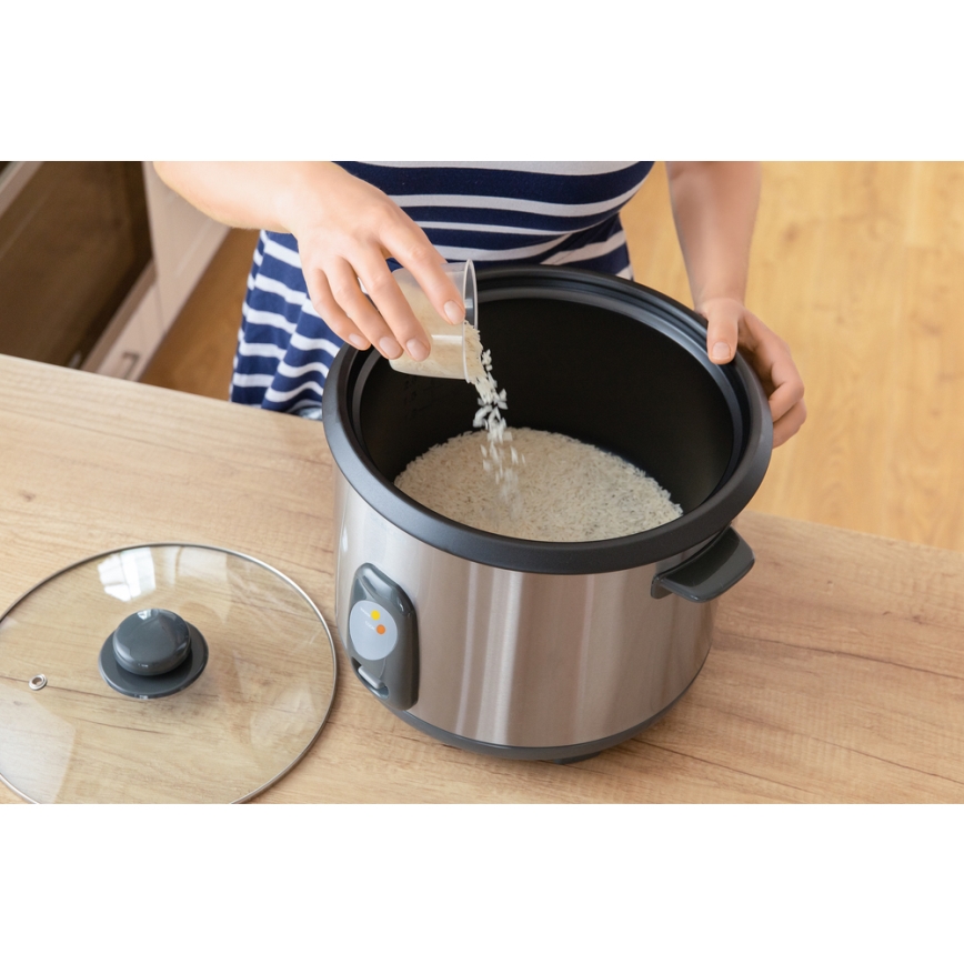 Sencor - Riskokare 1000W/230V 2,8 l rostfritt stål