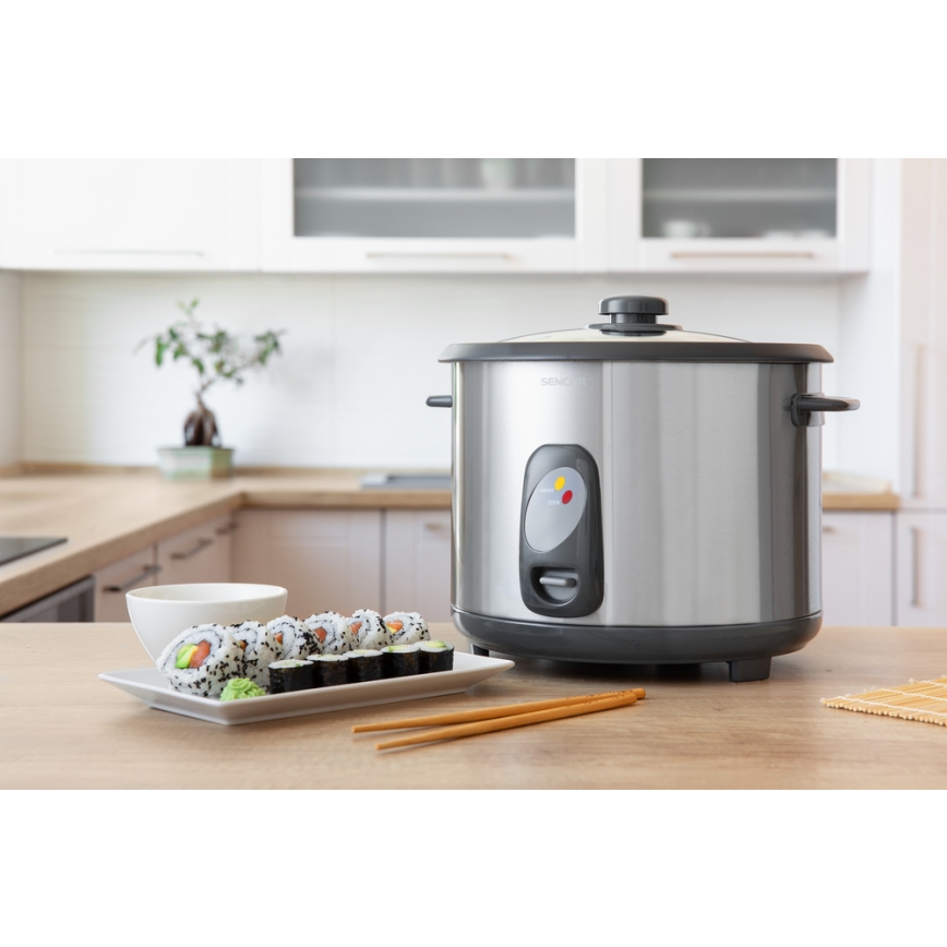 Sencor - Riskokare 1000W/230V 2,8 l rostfritt stål