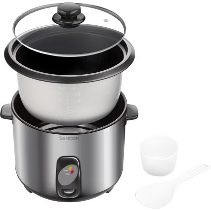 Sencor - Riskokare 1000W/230V 2,8 l rostfritt stål