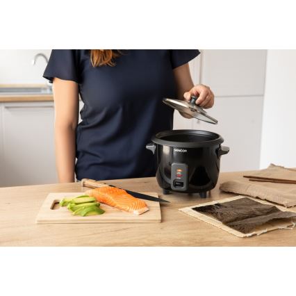 Sencor - Riskokare 300W/230V 0,6l svart