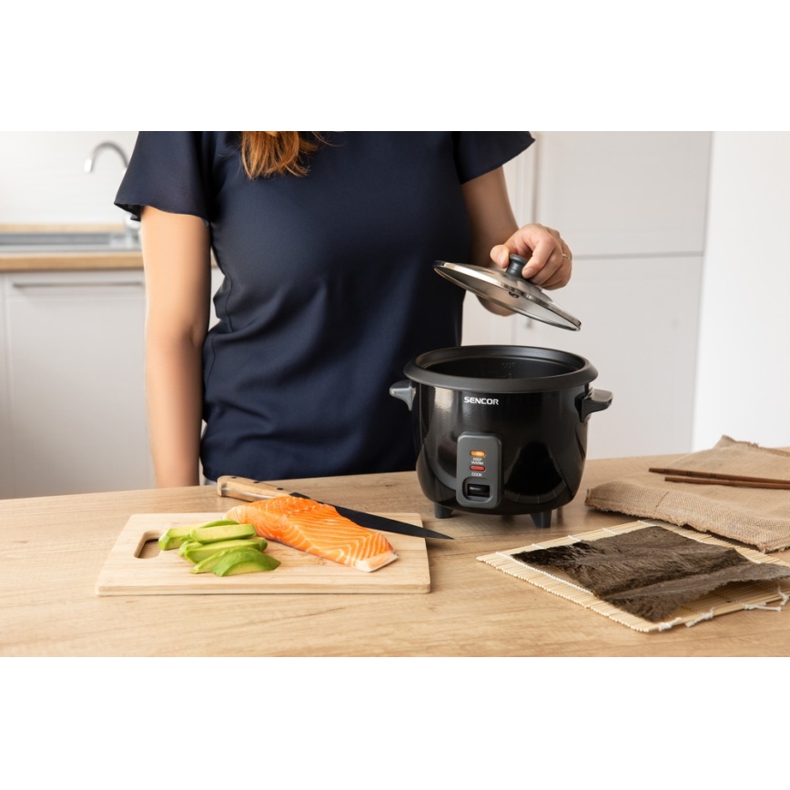 Sencor - Riskokare 300W/230V 0,6l svart