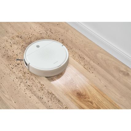 Sencor - Robotdammsugare med mop 2-i-1 18W/1500 mAh vit + fjärrkontroll