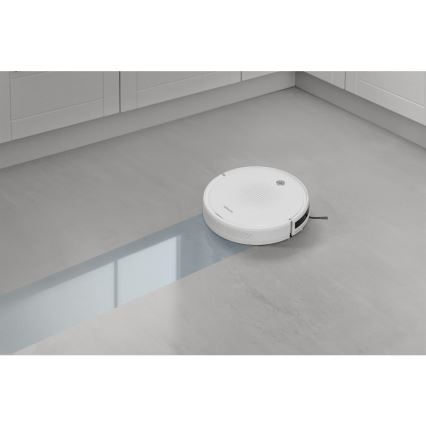 Sencor - Robotdammsugare med mopp 2i1 18W/1500 mAh vit + fjärrkontroll