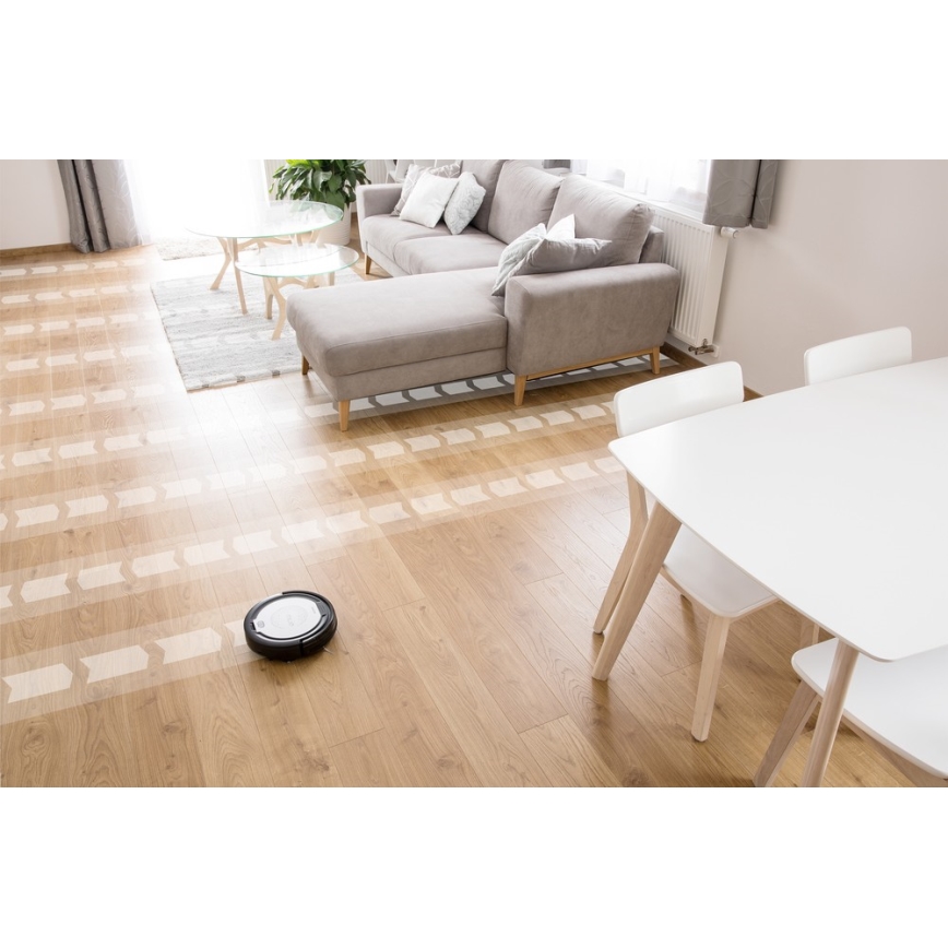Sencor - Robotdammsugare med mopp 2in1 15W/14,4V 1500 mAh svart