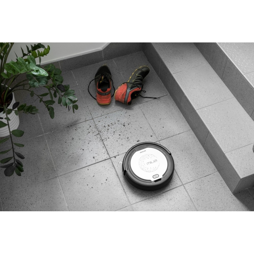 Sencor - Robotdammsugare med mopp 2in1 15W/14,4V 1500 mAh svart