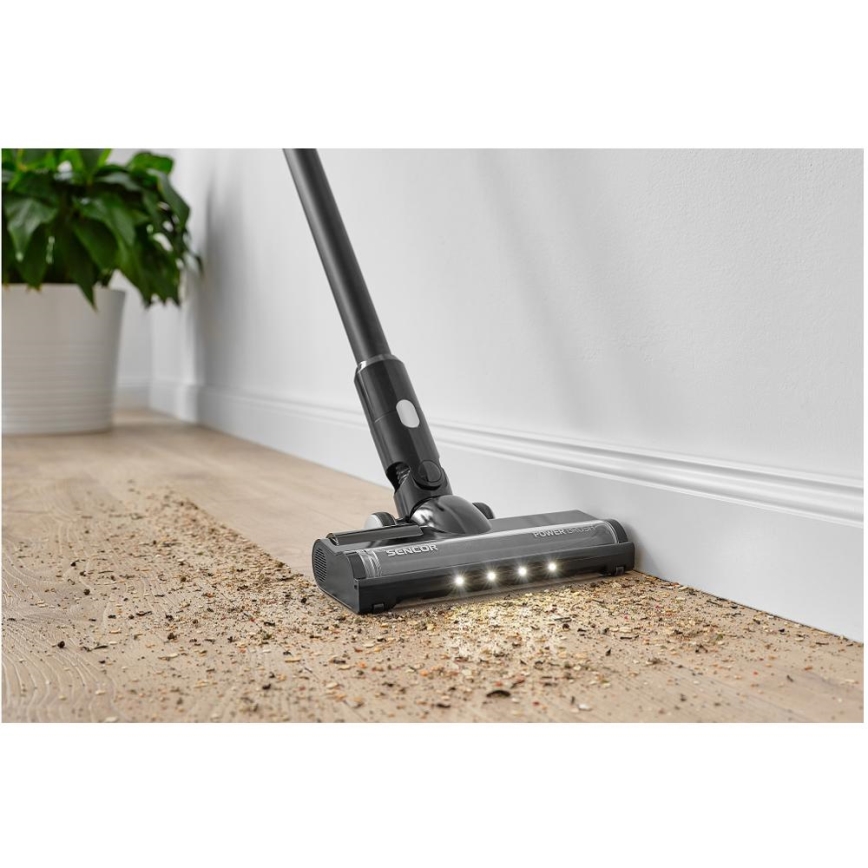 Sencor - Sladdlös stickdammsugare 2i1 250W/2200 mAh svart