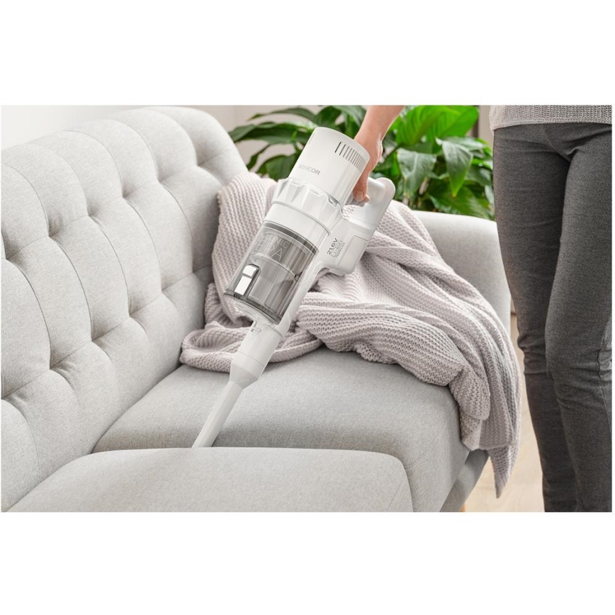 Sencor - Sladdlös stickdammsugare 2i1 250W/2200 mAh vit