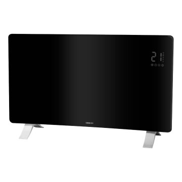 Sencor - Smart elektrisk direktvärmare/konvektor 1200/2400W/230V IP24 Wi-Fi svart