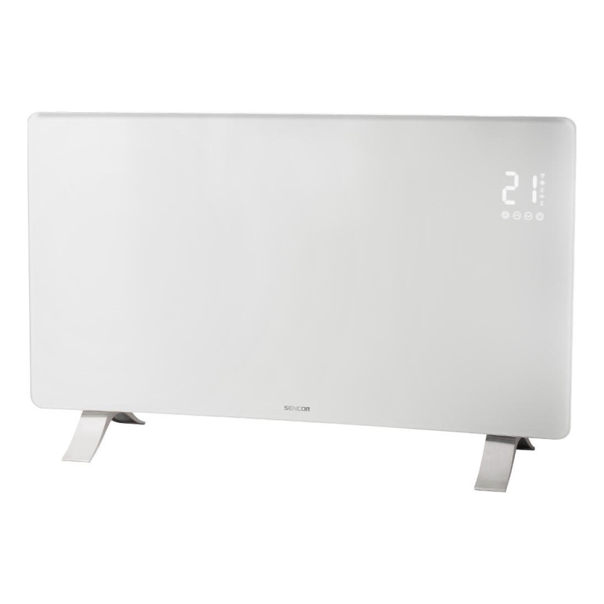 Sencor - Smart elektrisk direktvärmare/konvektor 1200/2400W/230V IP24 Wi-Fi vit
