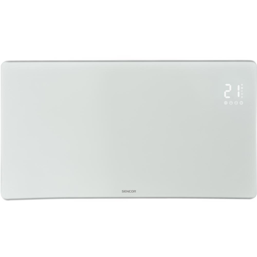 Sencor - Smart elektrisk direktvärmare/konvektor 1200/2400W/230V IP24 Wi-Fi vit