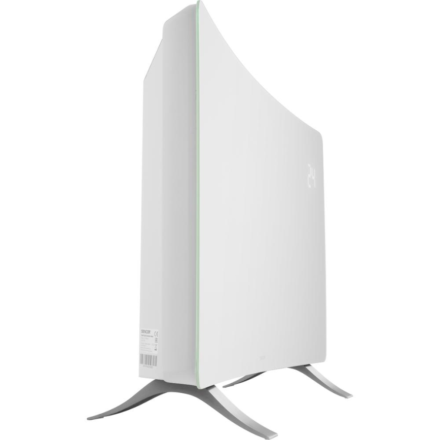 Sencor - Smart elektrisk direktvärmare/konvektor 1200/2400W/230V IP24 Wi-Fi vit