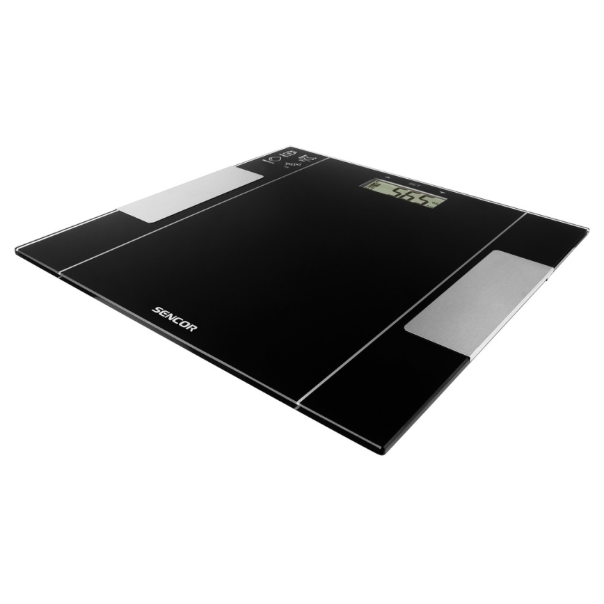 Sencor - Smart fitness våg 1xCR2032 svart