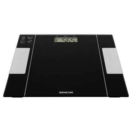 Sencor - Smart fitness våg 1xCR2032 svart