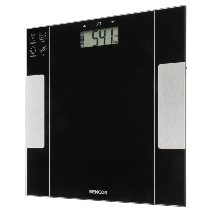 Sencor - Smart fitness våg 1xCR2032 svart