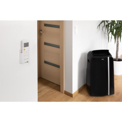 Sencor - Smart mobil luftkonditionering 3i1 med kompletta tillbehör 1450W/230V 12000 BTU Wi-Fi svart + fjärrkontroll