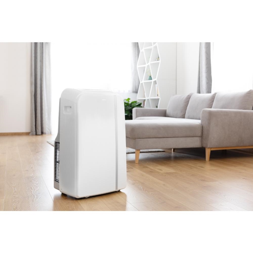 Sencor - Smart mobil luftkonditionering 3i1 med kompletta tillbehör 1450W/230V 12000 BTU Wi-Fi vit + fjärrkontroll