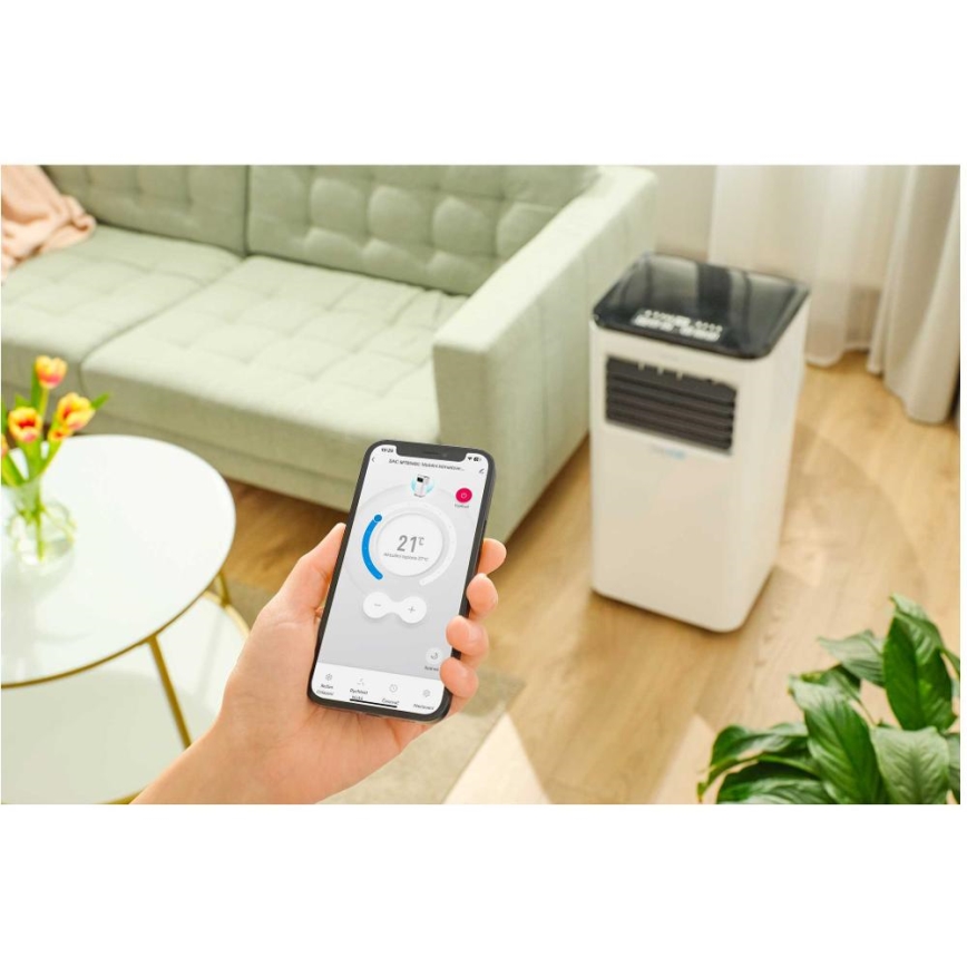 Sencor - Smart mobil luftkonditionering 3i1 med kompletta tillbehör 805W/230V 8000 BTU Wi-Fi + fjärrkontroll