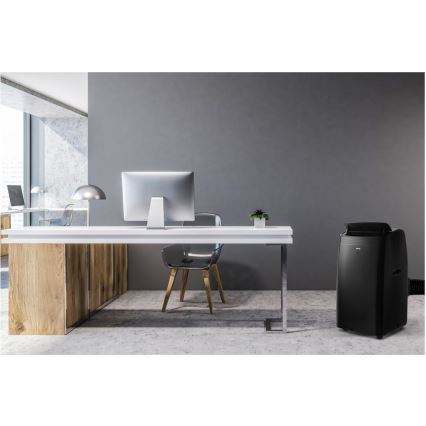 Sencor - Smart mobil luftkonditionering inkluderar alla tillbehör 900W/230V 9000 BTU Wi-Fi svart + fjärrkontroll